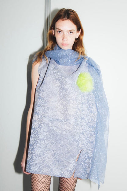 FEATHER POMPOM GREEN Headpieces Ernesto Naranjo 