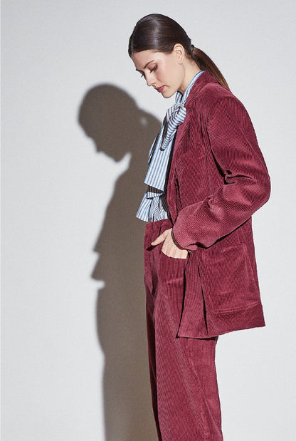 Felix Blazer Maroon Corduroy Jackets The Label Edition 