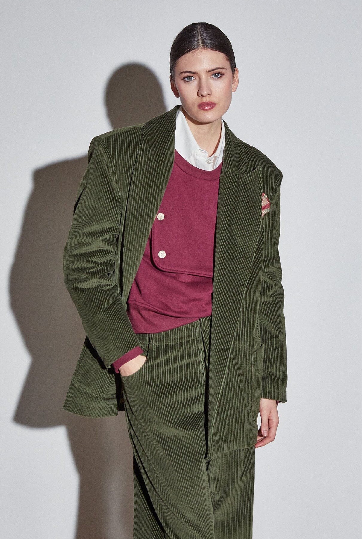 Felix Blazer Olive Corduroy Jackets The Label Edition 