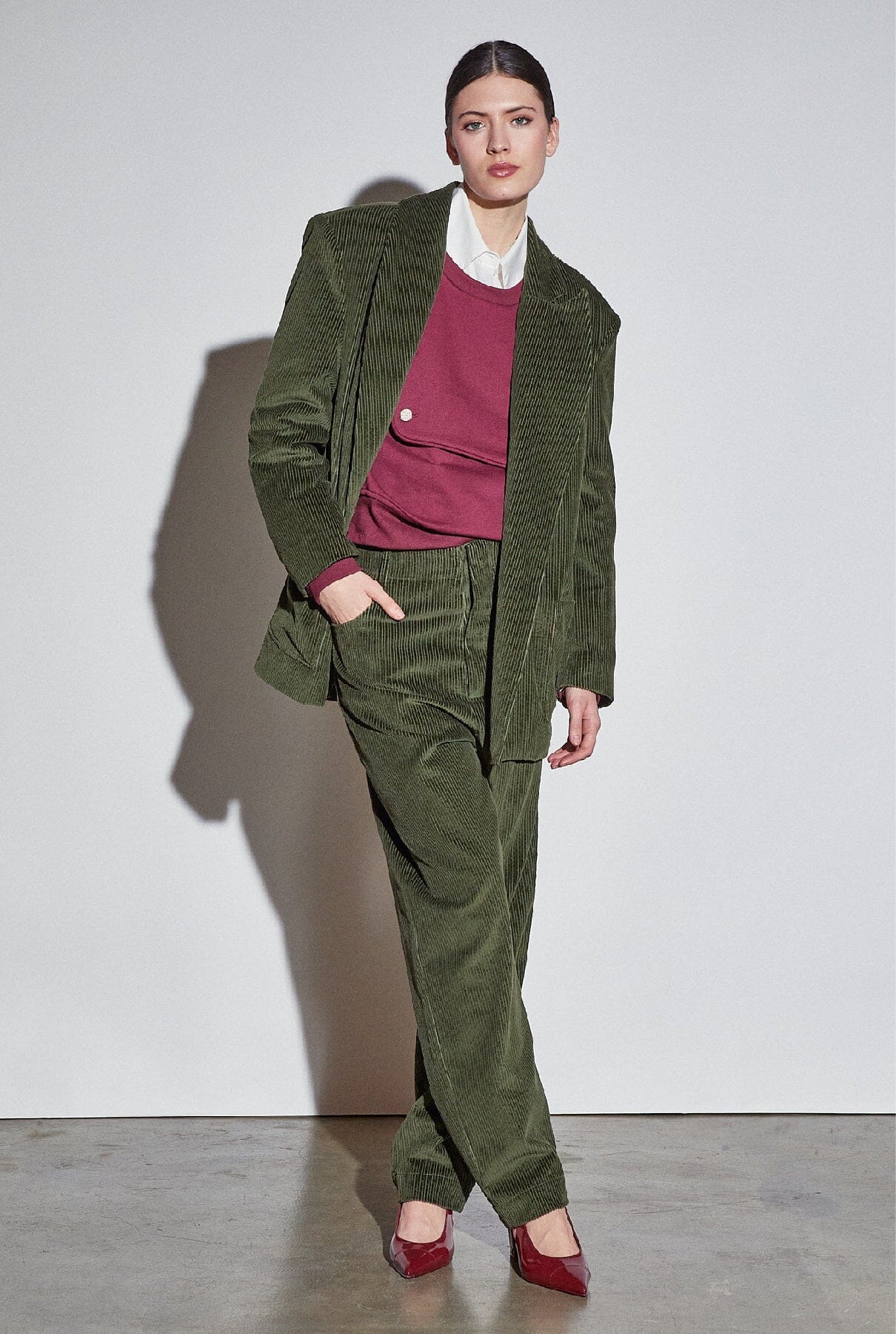 Felix Blazer Olive Corduroy Jackets The Label Edition 