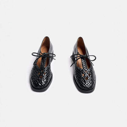 FIDELA NEGRO TRENZADO Loafers Naguisa 