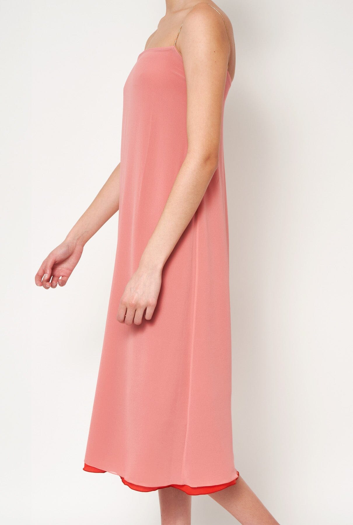 Flor Reversible Midi Orange/Light Pink Dresses Atelier Aletheia 