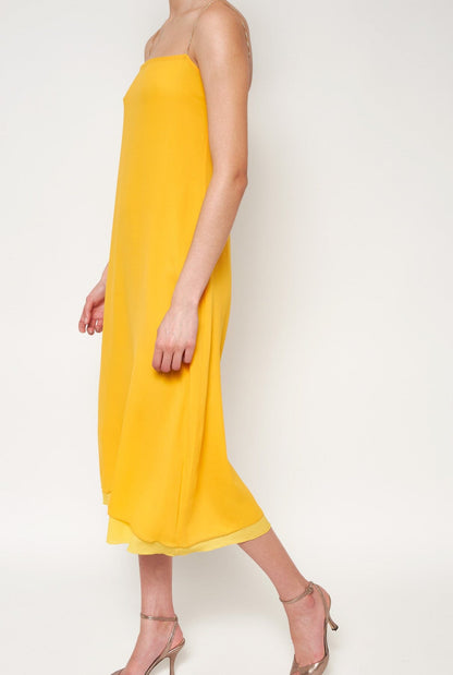 Flor Reversible Midi Yellow Dresses Atelier Aletheia 