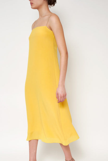 Flor Reversible Midi Yellow Dresses Atelier Aletheia 