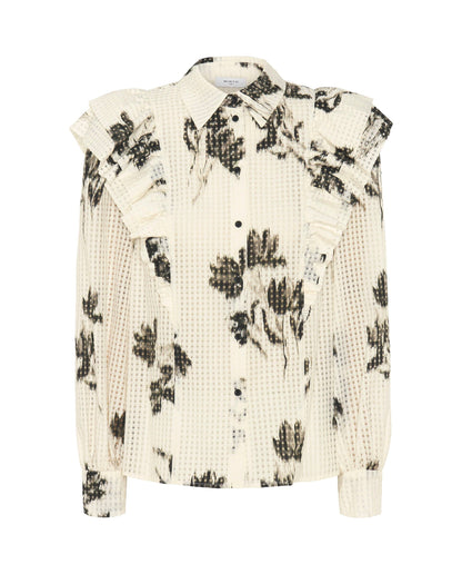 Floral Print Cotton Jacquard Shirt Shirts & blouses Mirto 