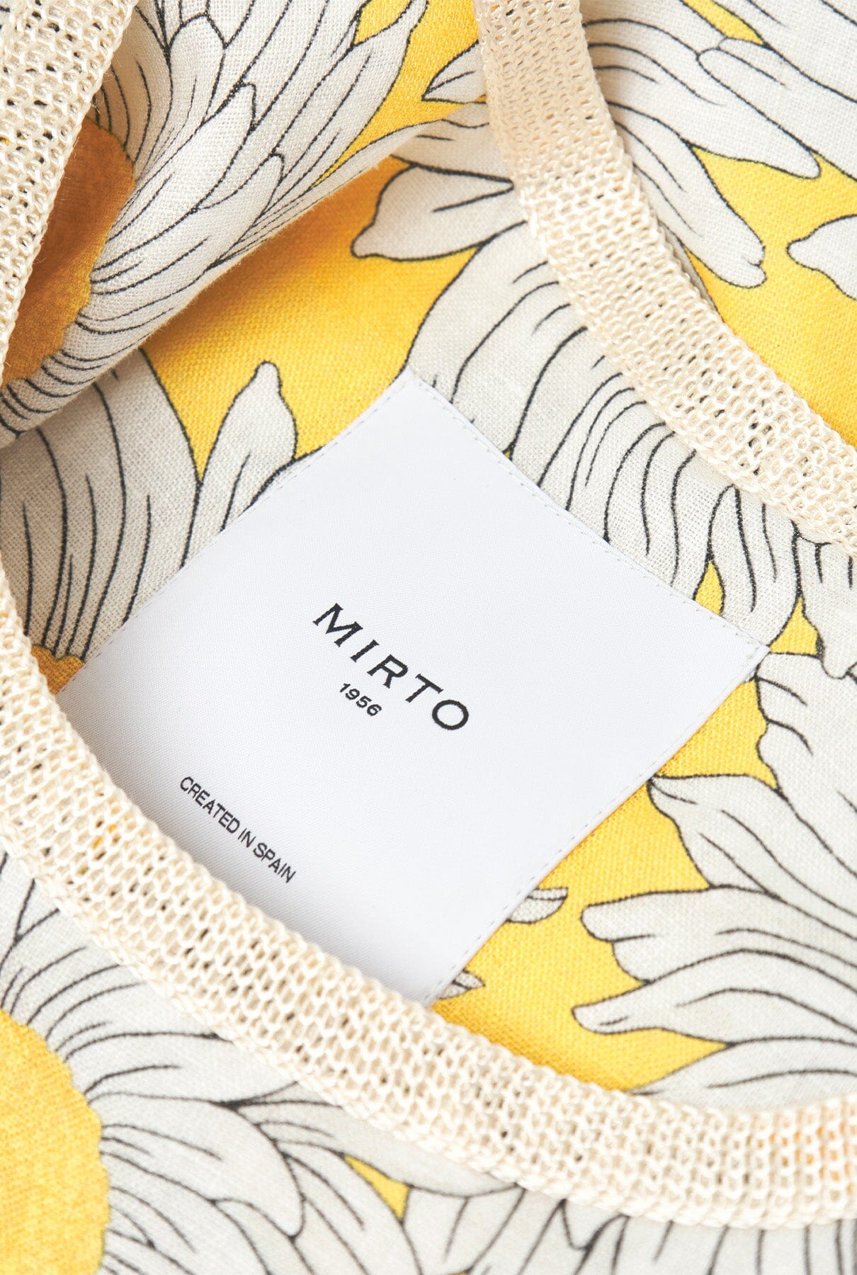 Floral print cotton tote hand bag Shoulder bags Mirto 
