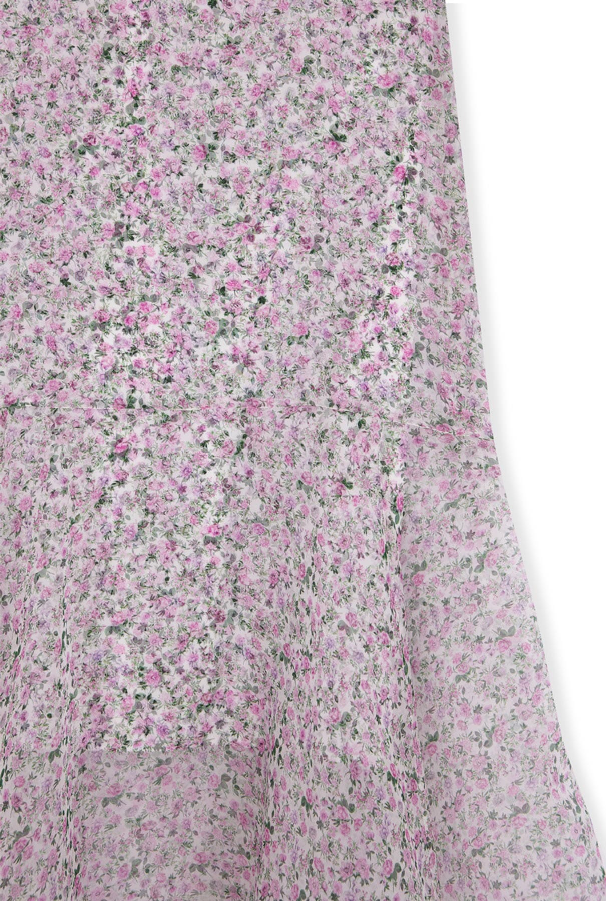 Floral print silk organza dress Dresses Tot-Hom 