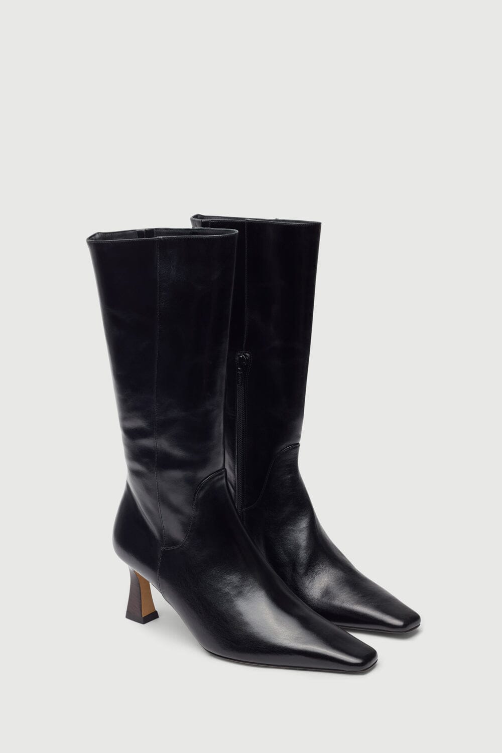 Florence Boots in Black Leather Boots AUGUSTA 