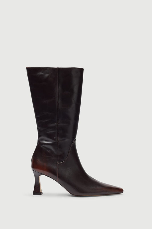 Florence Boots in Brown Leather Boots AUGUSTA 