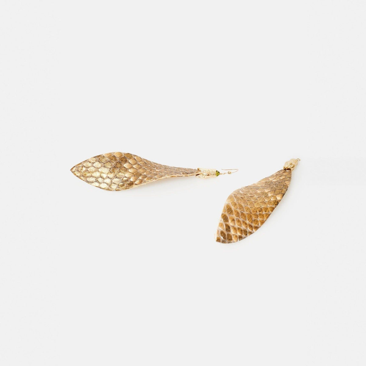 Florencia XL Earrings PYTHON GOLD Earrings La Morenita 