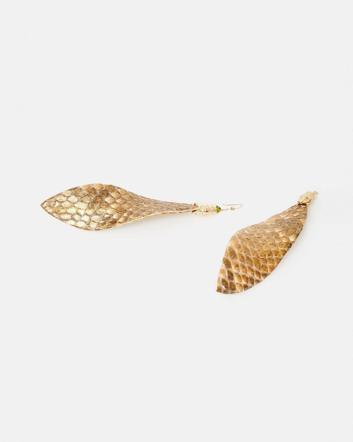 Florencia XL Earrings PYTHON GOLD Earrings La Morenita 