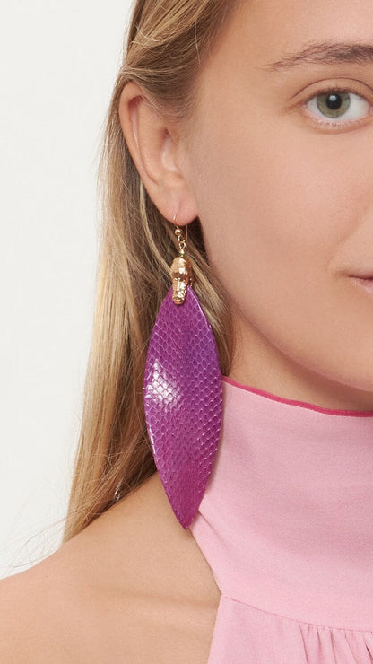 Florencia XL Purple Earrings Earrings La Morenita 