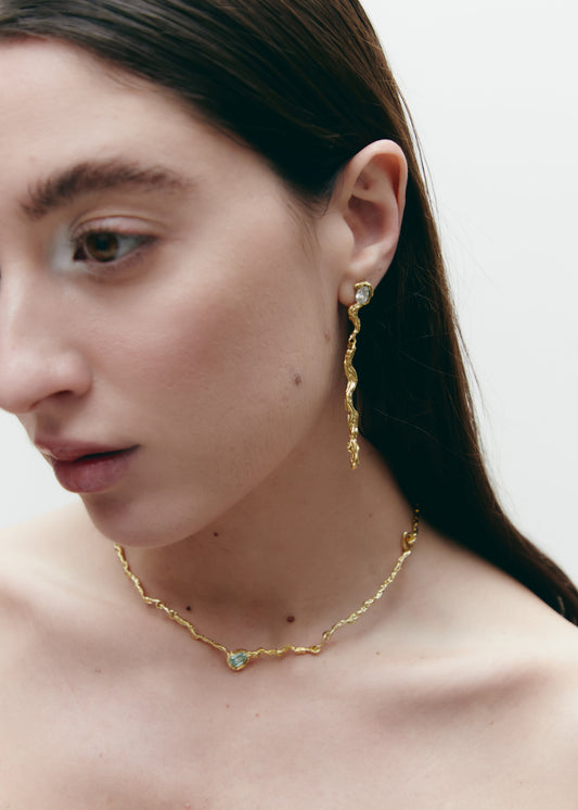 Flux Necklace Gold Necklaces Albert Coll 