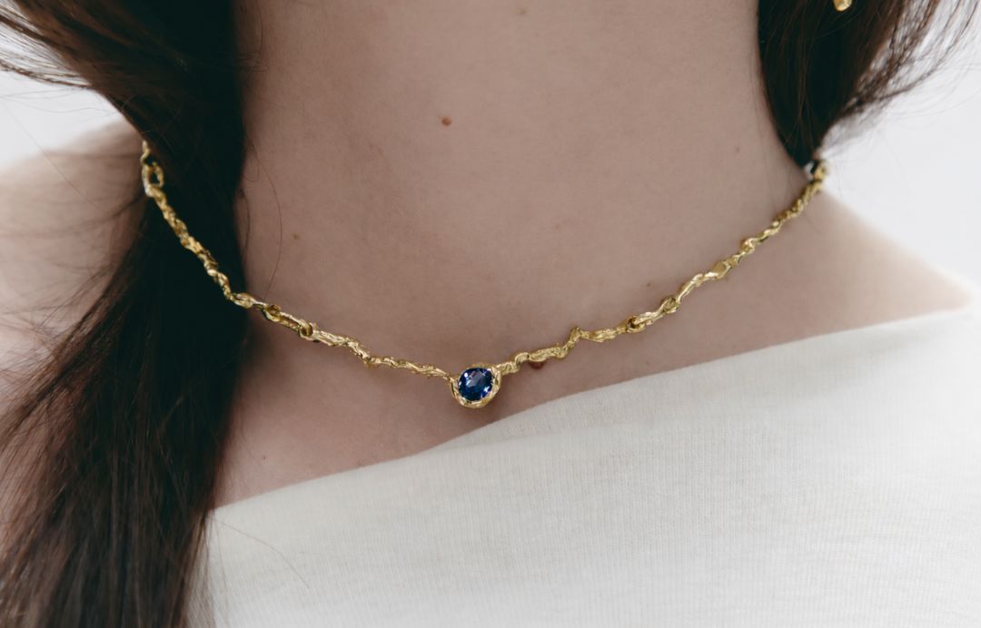 Flux Necklace Gold Necklaces Albert Coll 
