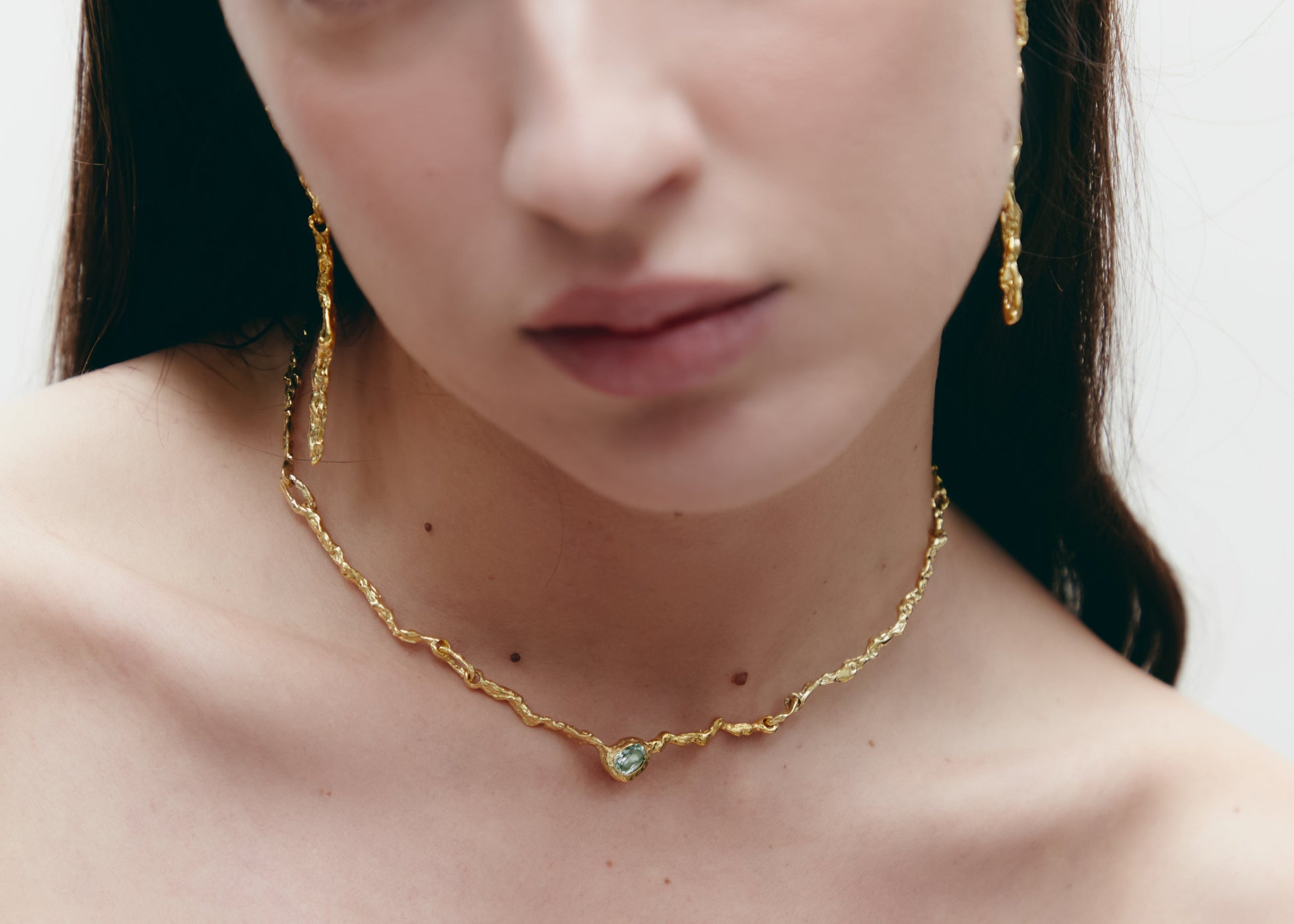 Flux Necklace Gold Necklaces Albert Coll 