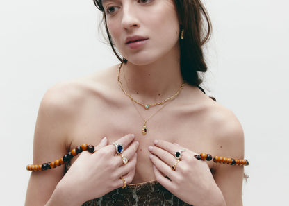Flux Necklace Gold Necklaces Albert Coll 