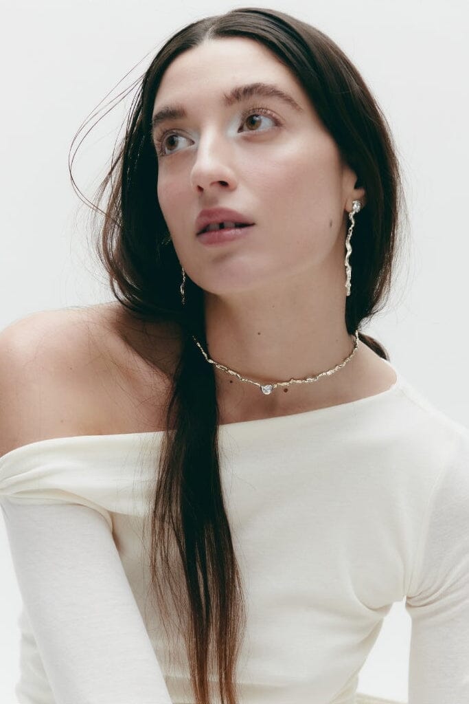 Flux Necklace Silver Necklaces Albert Coll 