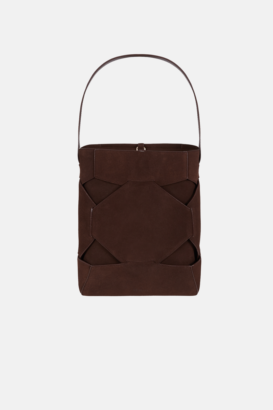 PUZZLE TOTE | DARK CHOCOLATE SUEDE