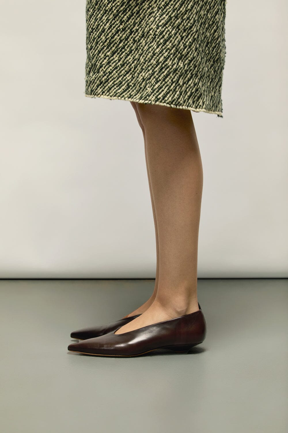 Freya Pumps in Brown Leather Heels AUGUSTA 