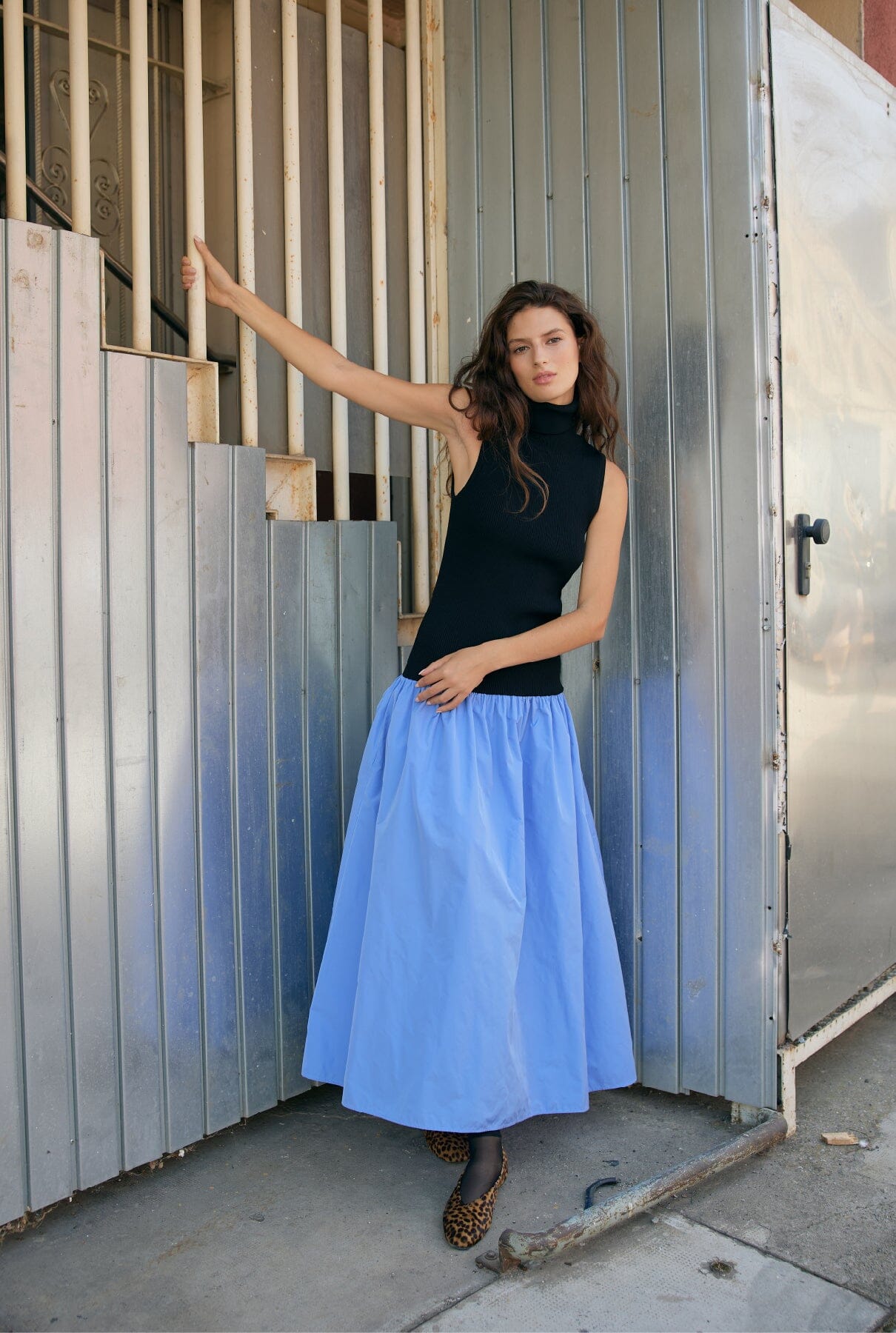 Frida Dress - Black/Sky blue Dresses Laia Alen 