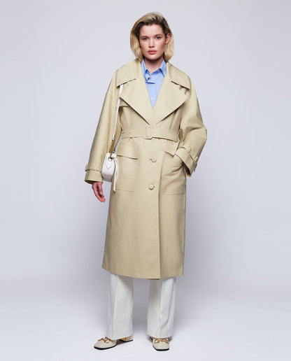 Gabardina beige MUJER / CHAQUETAS & ABRIGOS / ABRIGOS Mirto 