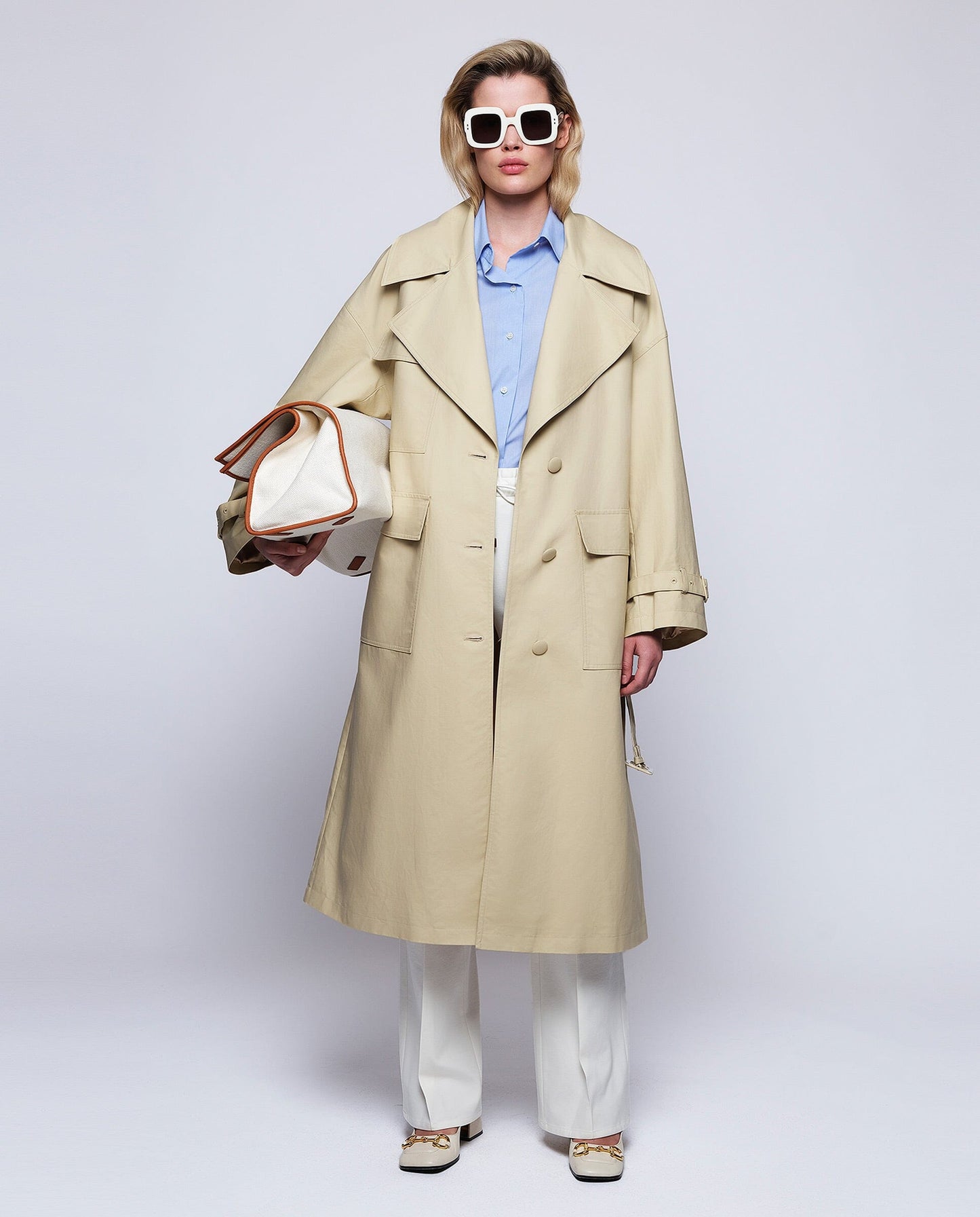 Gabardina beige MUJER / CHAQUETAS & ABRIGOS / ABRIGOS Mirto 