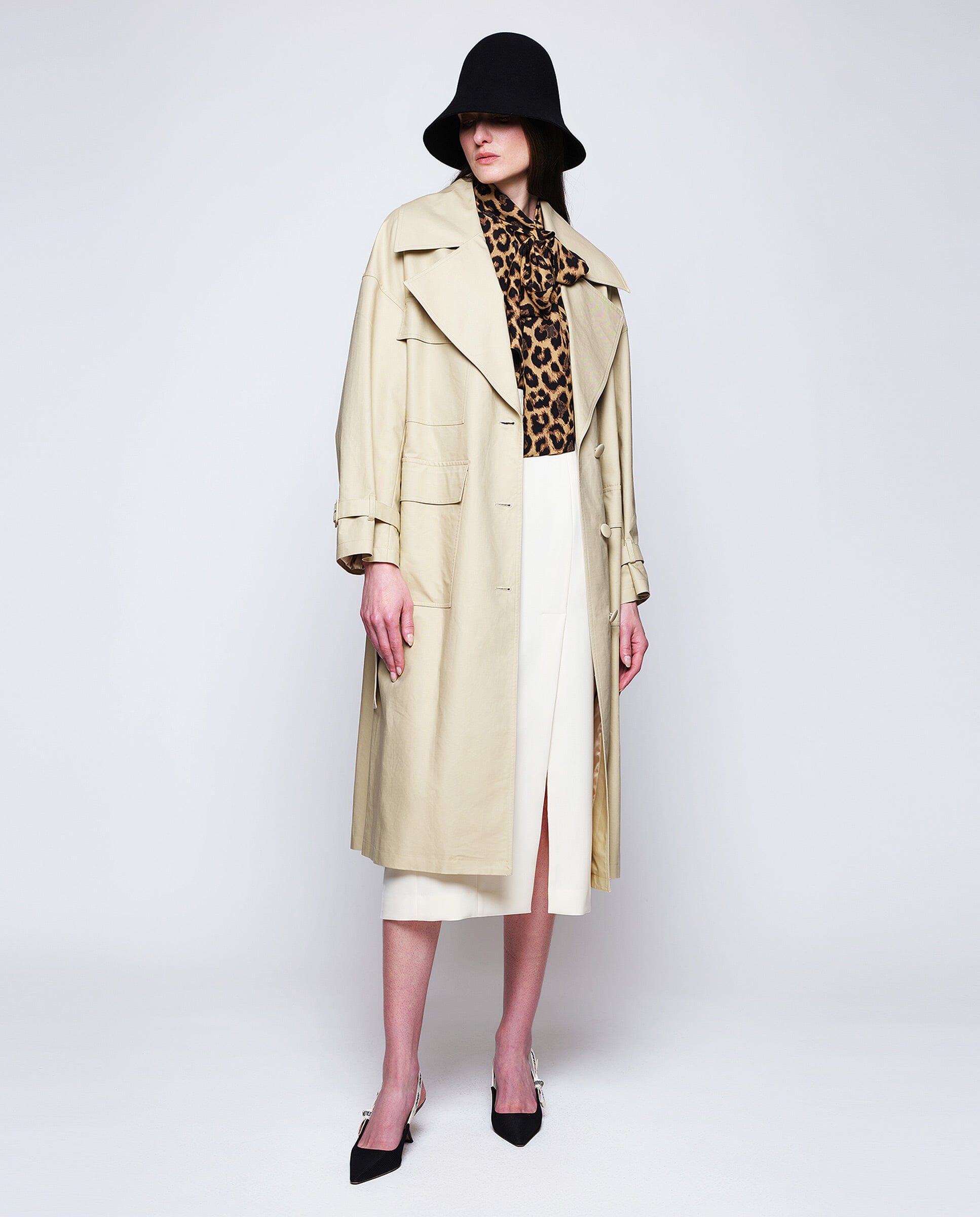 Gabardina beige MUJER / CHAQUETAS & ABRIGOS / ABRIGOS Mirto 