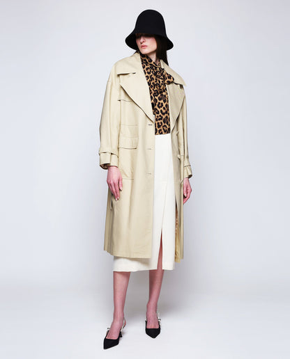 Gabardina beige MUJER / CHAQUETAS & ABRIGOS / ABRIGOS Mirto 