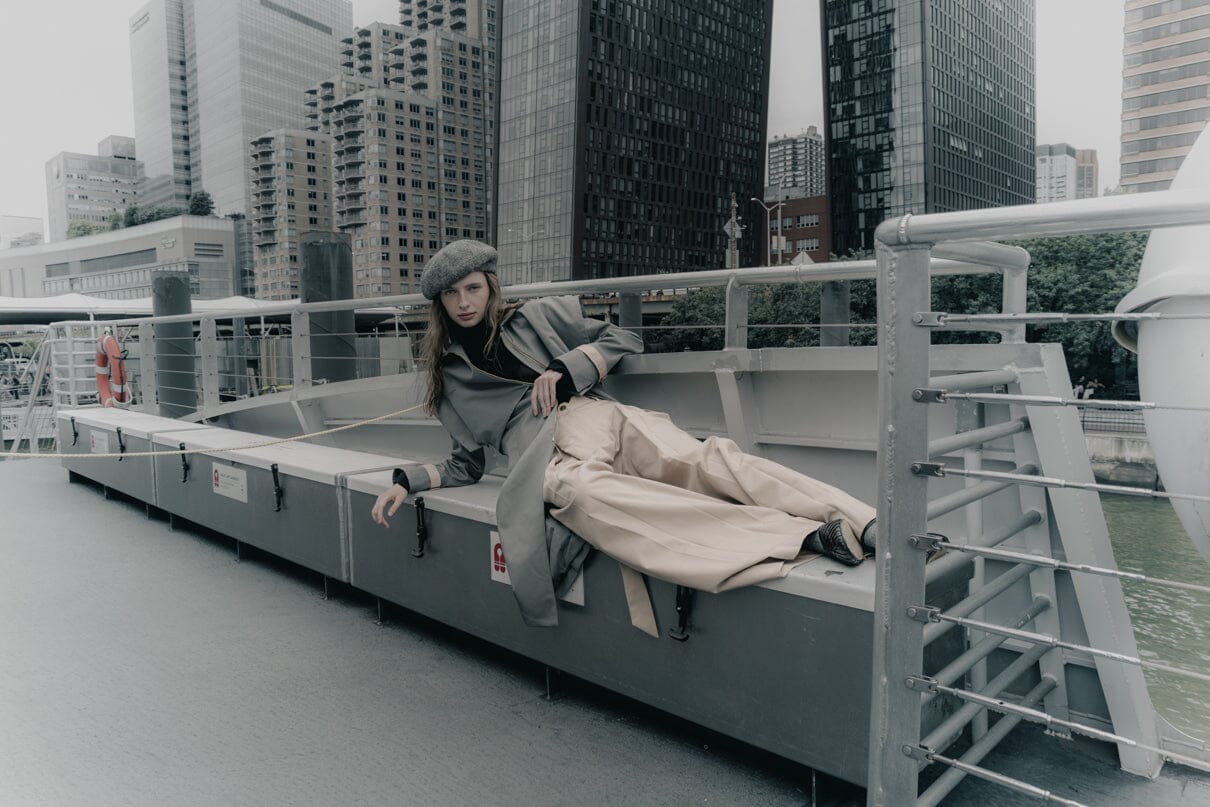 Gabardina Benedetta duo capucha agua Coats Julise Magon 