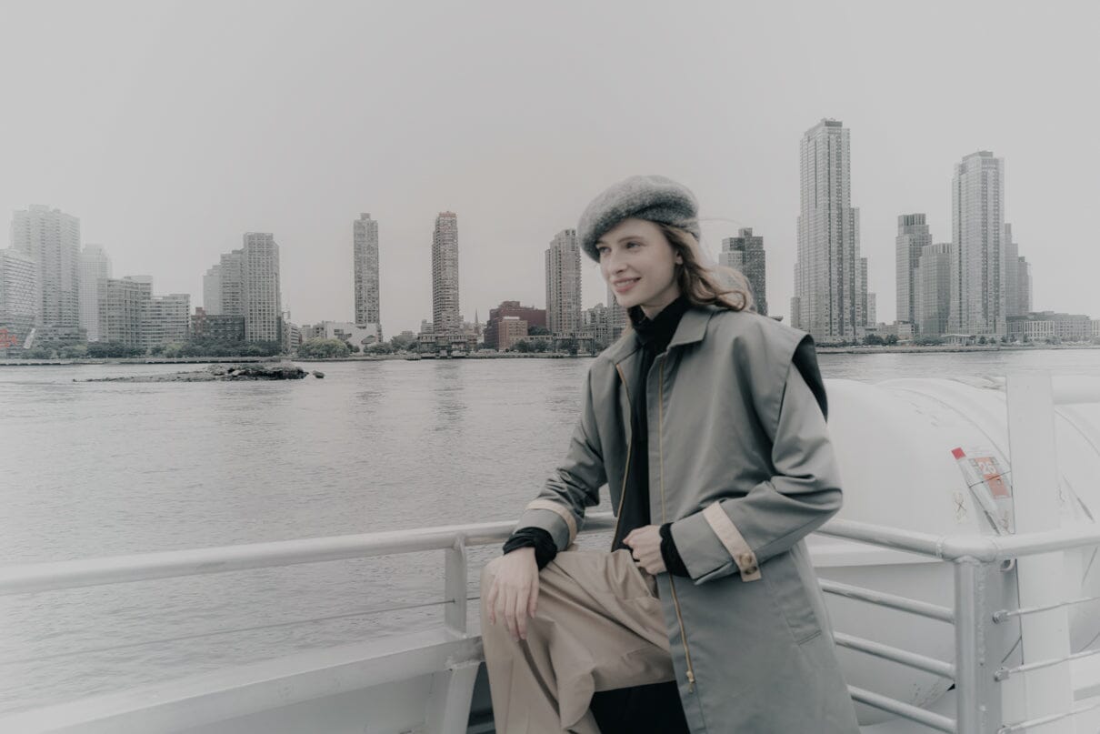 Gabardina Benedetta duo capucha agua Coats Julise Magon 