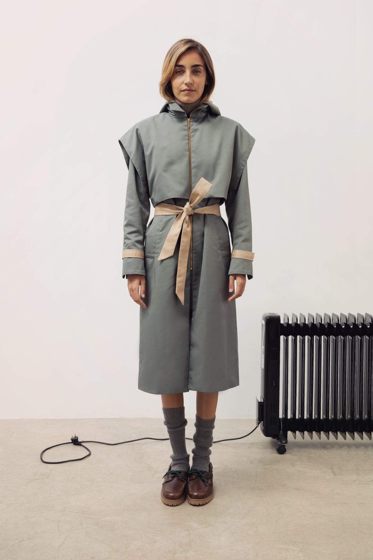Gabardina Benedetta duo capucha agua Coats Julise Magon 