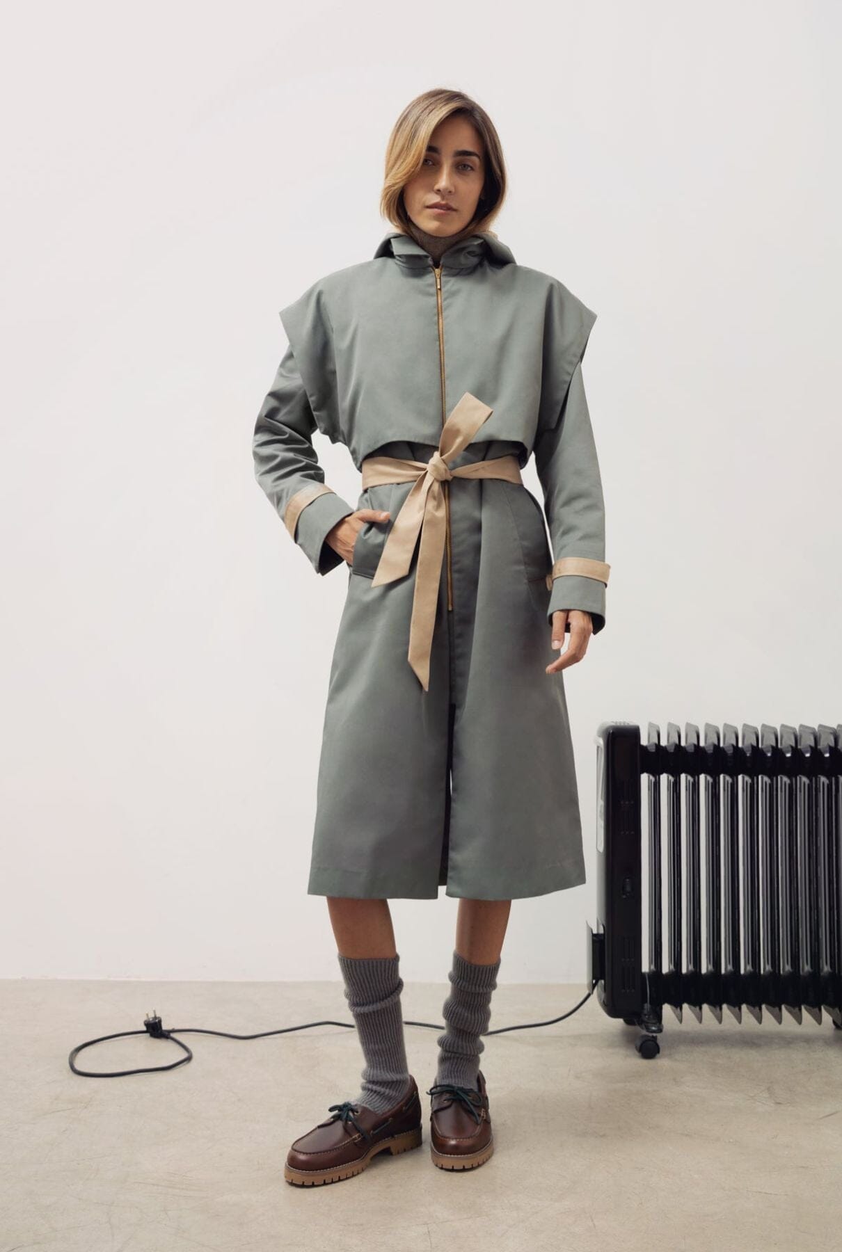 Gabardina Benedetta duo capucha agua Coats Julise Magon 