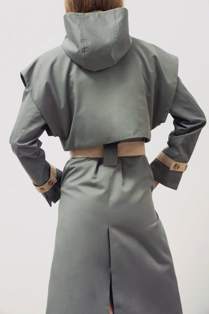 Gabardina Benedetta duo capucha agua Coats Julise Magon 