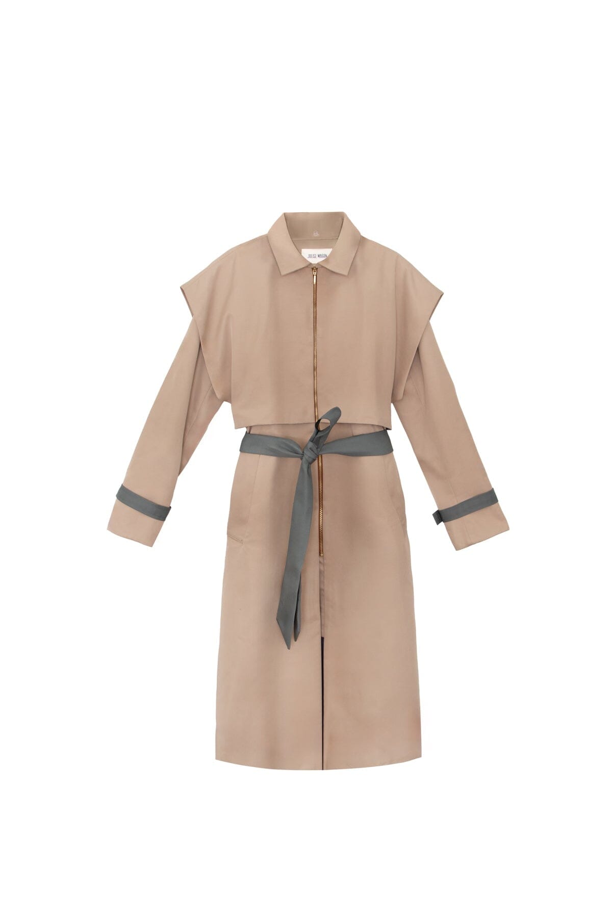 Gabardina Benedetta duo capucha beis Coats Julise Magon 