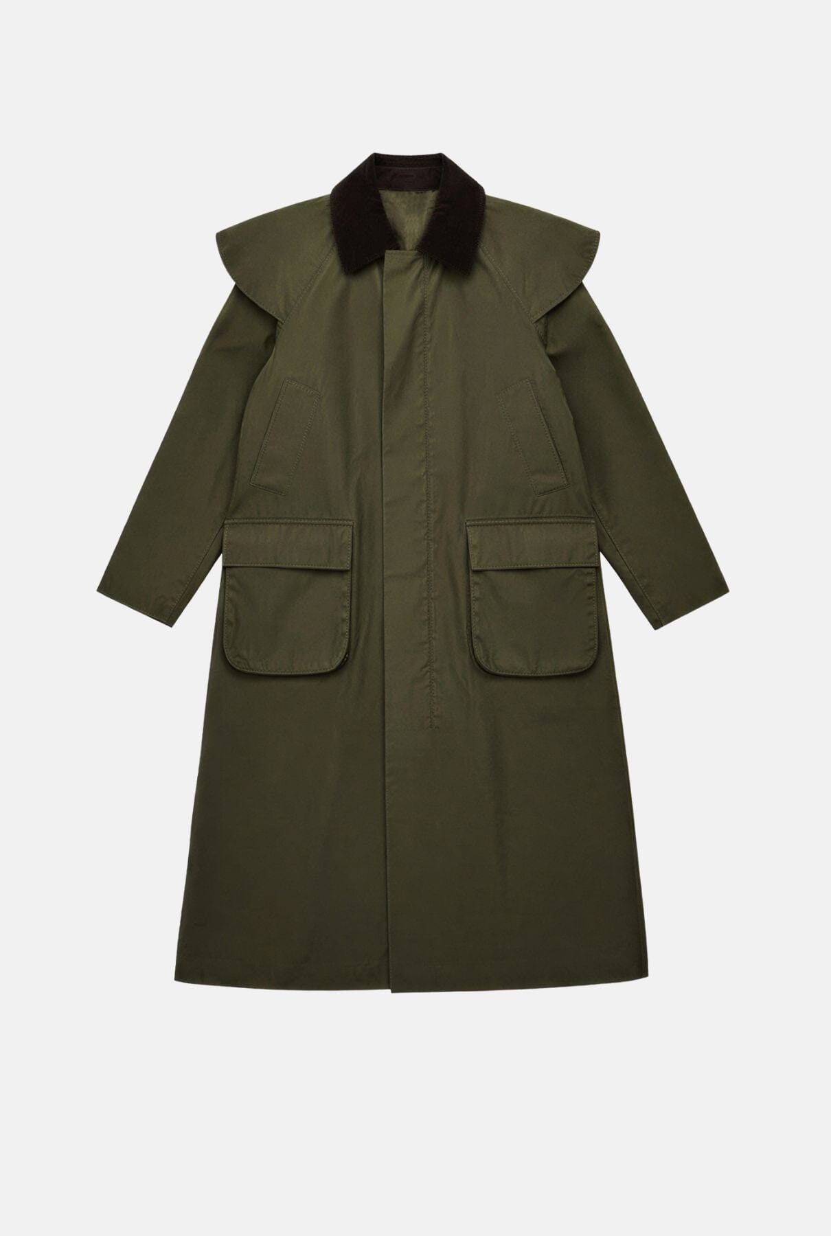 Gabardina verde impermeable Ailein Coats Kolonaki 