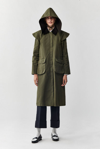 Gabardina verde impermeable Ailein Coats Kolonaki 