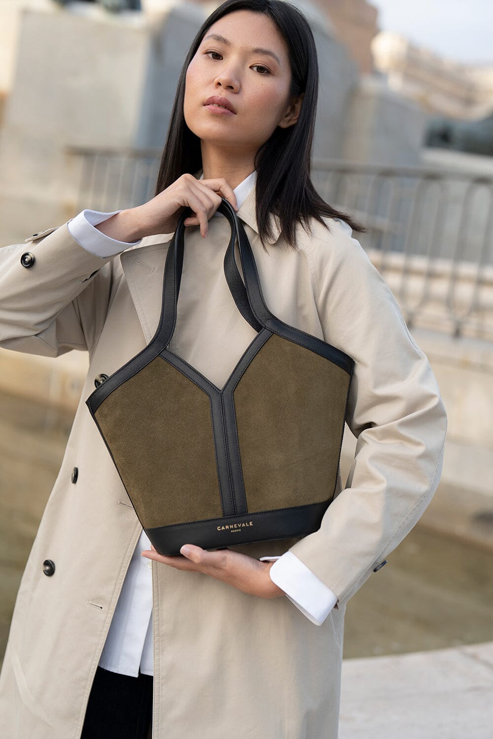 Gaia Army Suede Shoulder bags Carnevale Madrid 