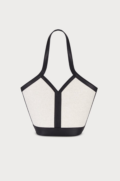 Gaia Black Linen Shoulder bags Carnevale Madrid 