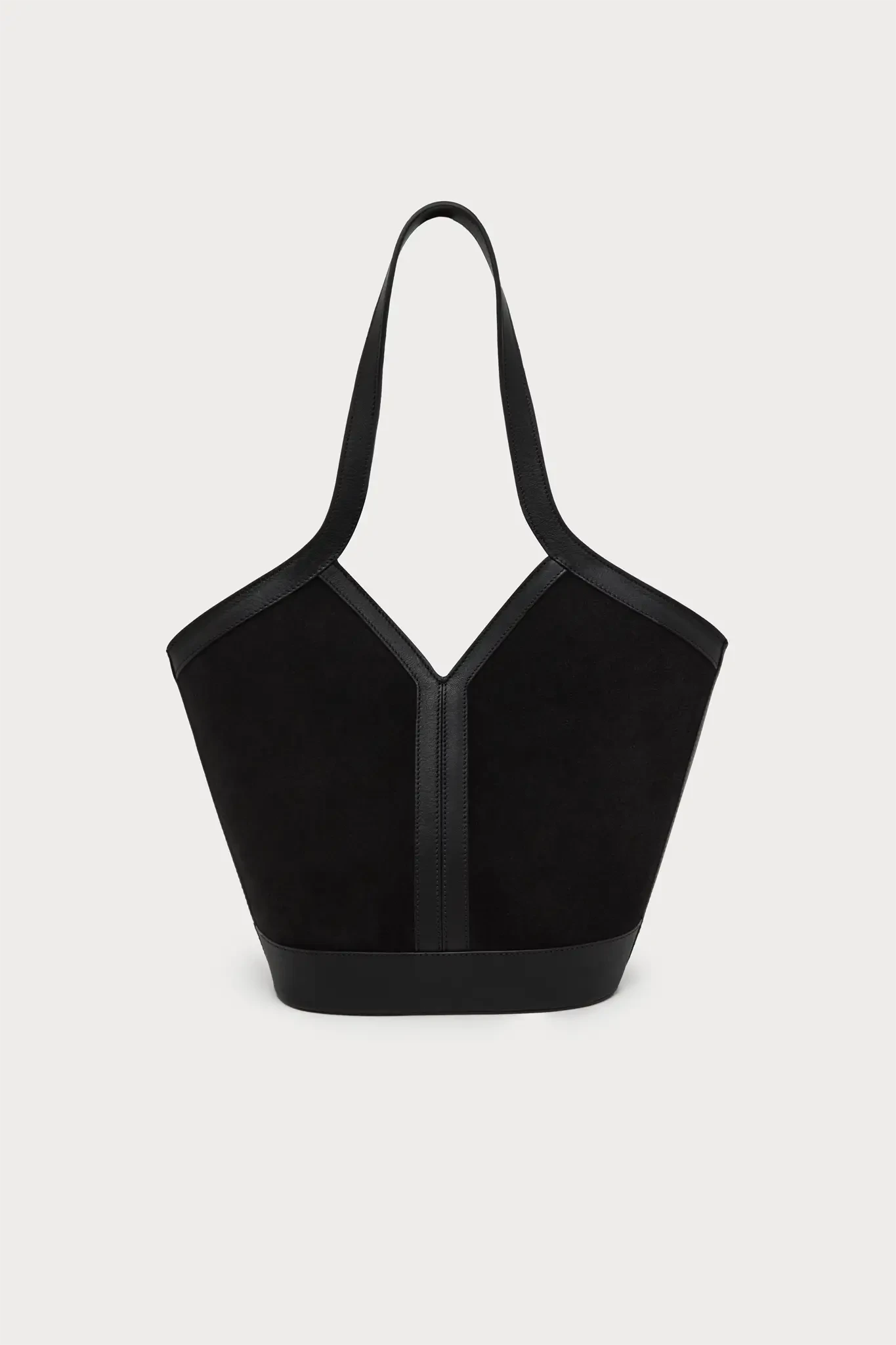 Gaia Black Suede Shoulder bags Carnevale Madrid 