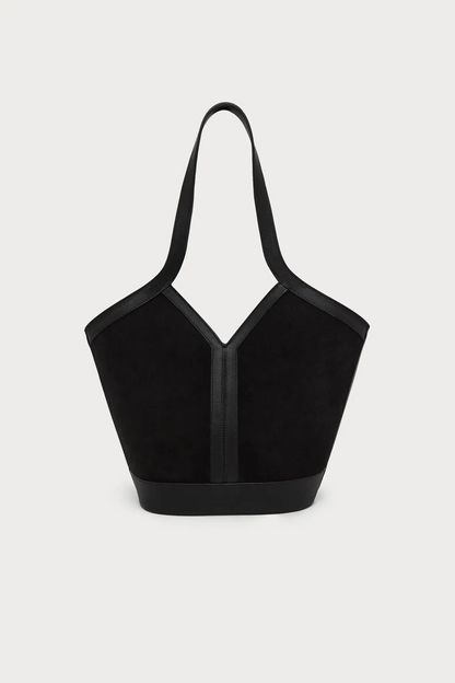 Gaia Black Suede Shoulder bags Carnevale Madrid 
