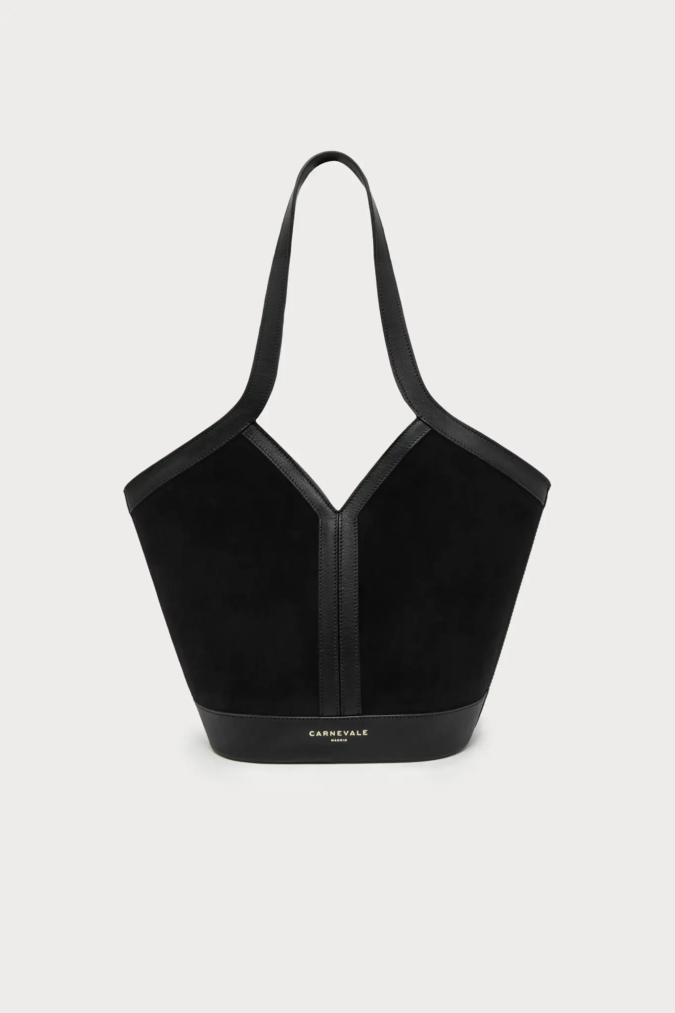 Gaia Black Suede Shoulder bags Carnevale Madrid 