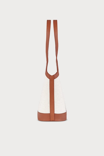 Gaia Brown Linen Shoulder bags Carnevale Madrid 