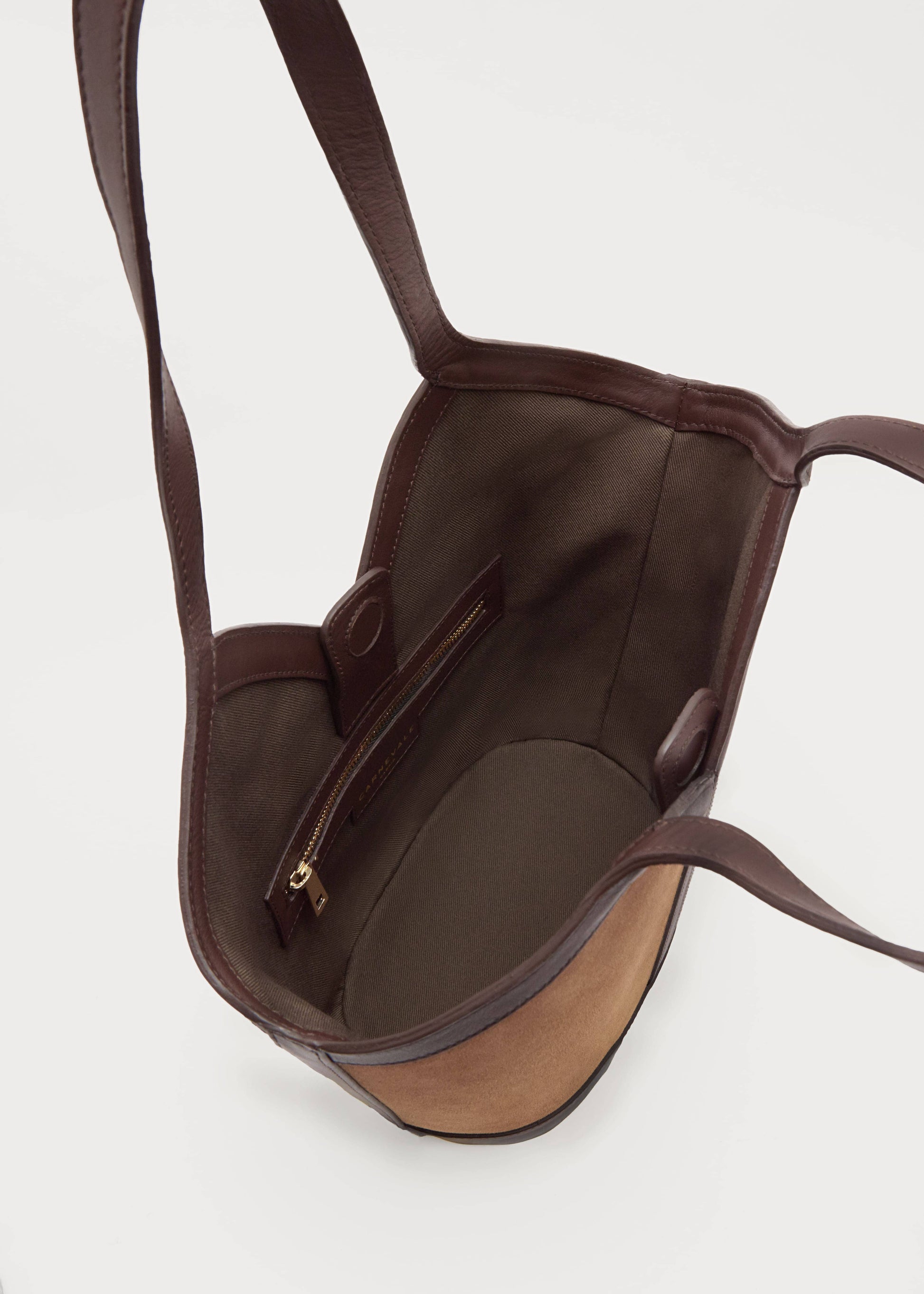 Gaia Caramel Suede Shoulder bags Carnevale Madrid 