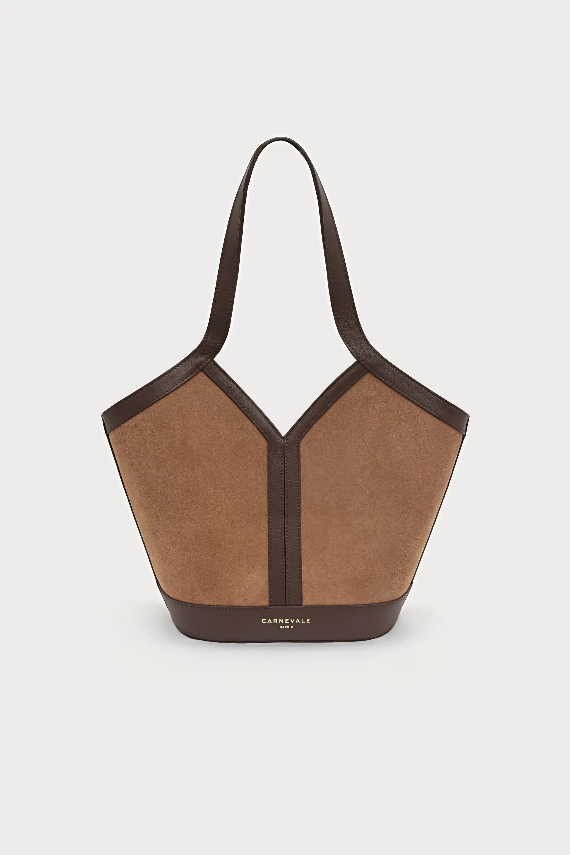 Gaia Caramel Suede Shoulder bags Carnevale Madrid 
