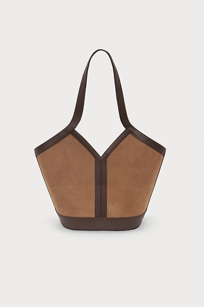 Gaia Caramel Suede Shoulder bags Carnevale Madrid 