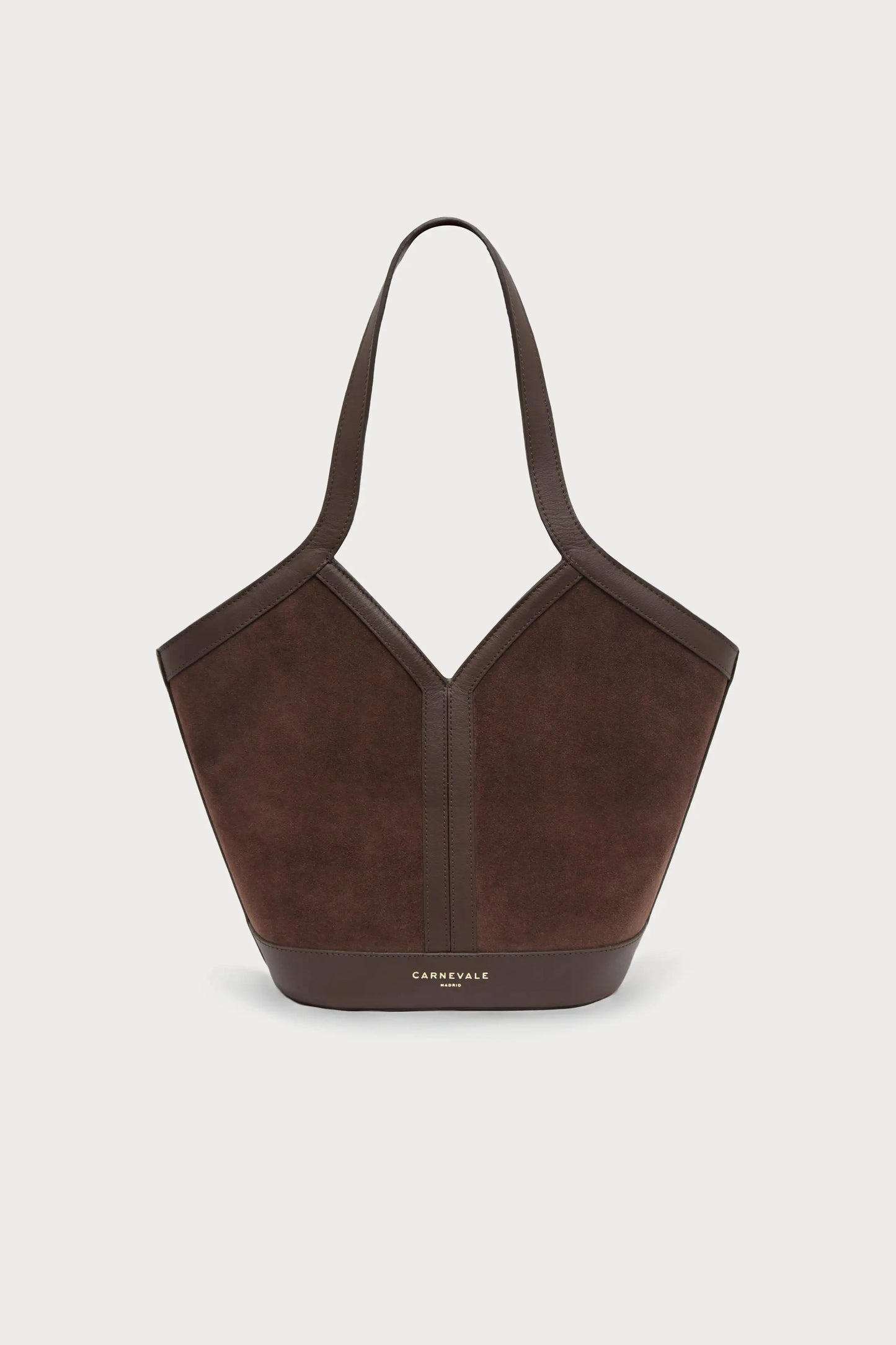 Gaia Chocolate Suede Shoulder bags Carnevale Madrid 