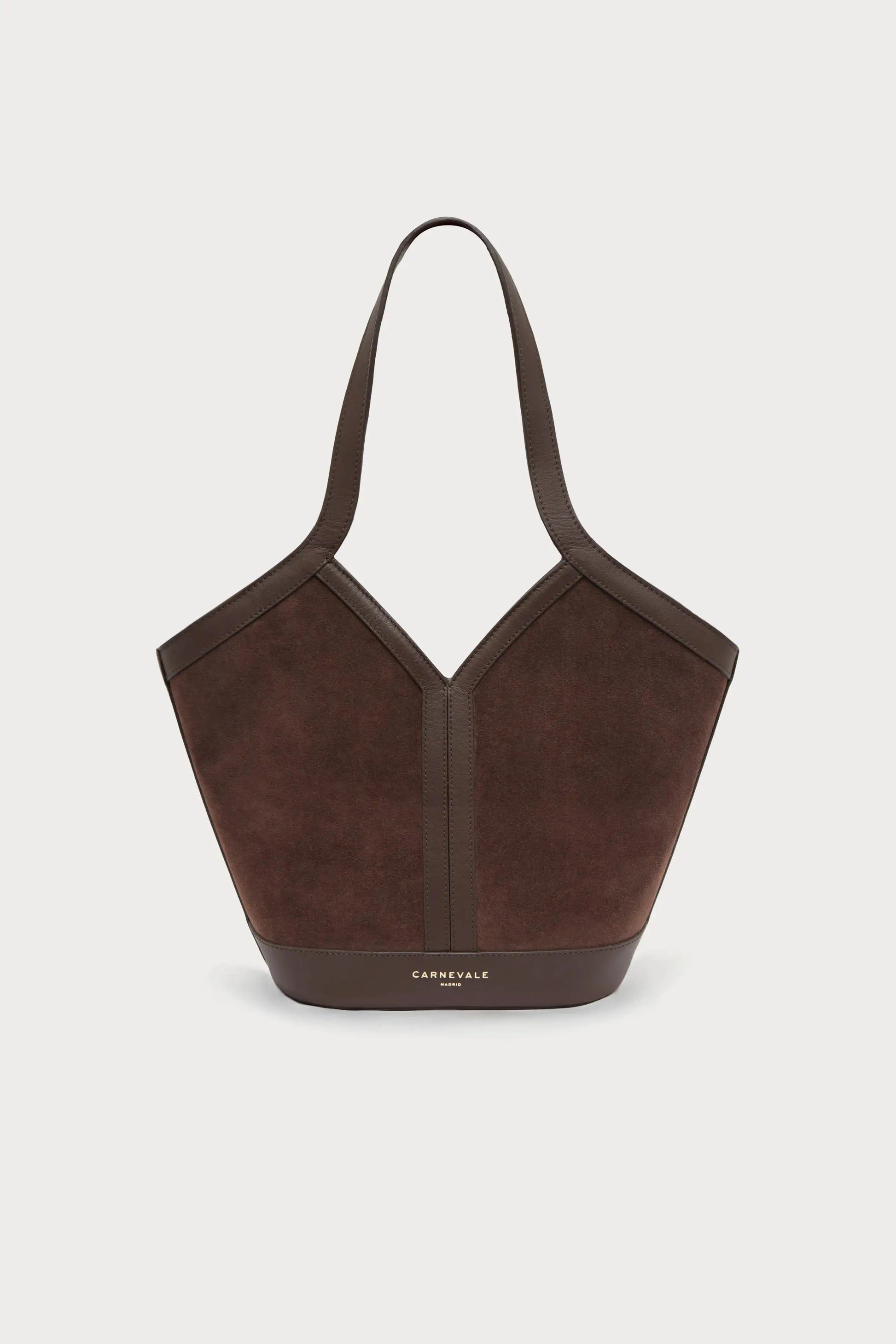 Gaia Chocolate Suede Shoulder bags Carnevale Madrid 