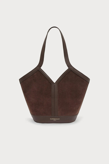 Gaia Chocolate Suede Shoulder bags Carnevale Madrid 