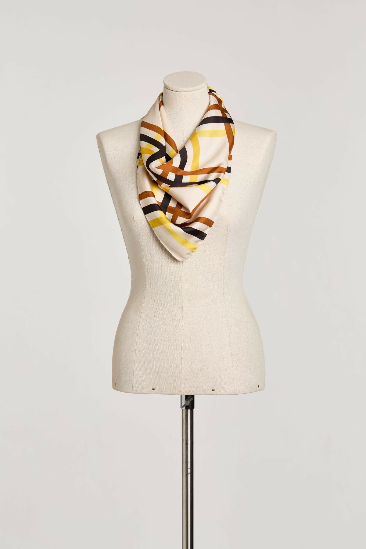 GALA PLAID SCARF LEMON Foulards & Scarves Van Hise 