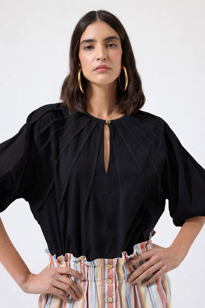 Gala Top Black Tops and Blouses The Label Edition 